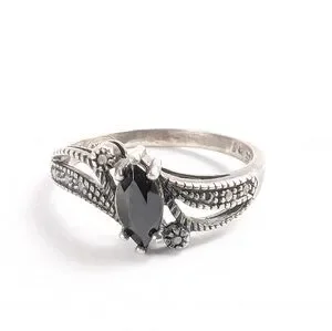 Jewelry | Vintage Avon Rj Graziano Sterling Silver Onyx Marcasite Ring ...
